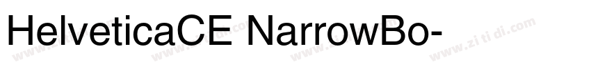 HelveticaCE NarrowBo字体转换